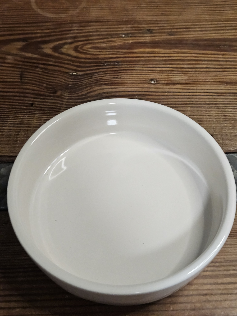 Rae Dunn White Ceramic Pet Bowl with "PURRfect" Text - Picture 3 of 7